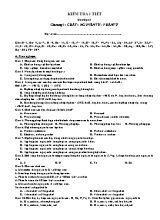 Kiểm tra 1 tiết Hóa học 8 - Chương 1 Chất  Nguyên tử - Phân tử